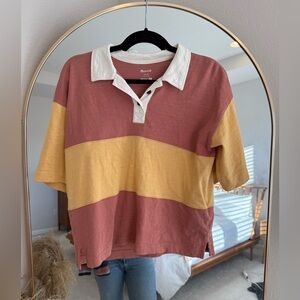 Madewell striped polo size sm